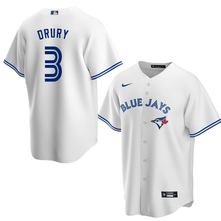 Nike Men #3 Brandon Drury Toronto Blue Jays Baseball Jerseys Sale-White